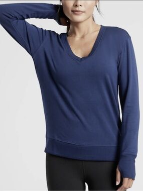 Athleta Sunrise V-Neck Sweatshirt
